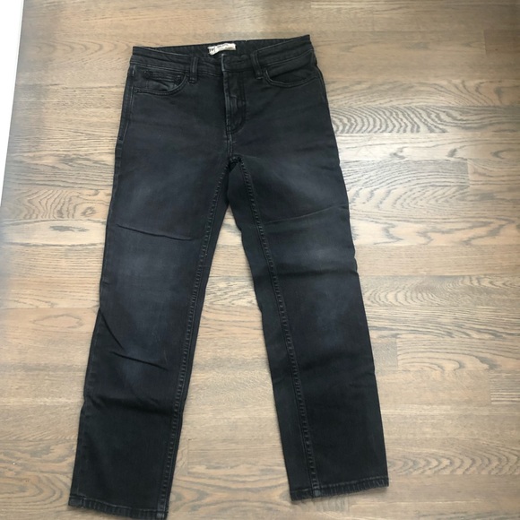 Free People Black Straight Leg Jeans - Picture 1 of 5